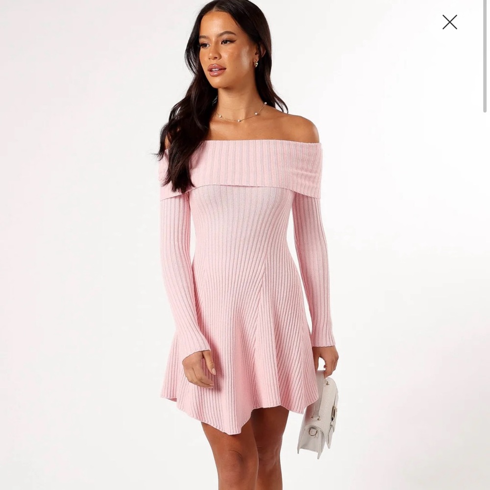 Petal and Pup Francisco Pink Knit Dress